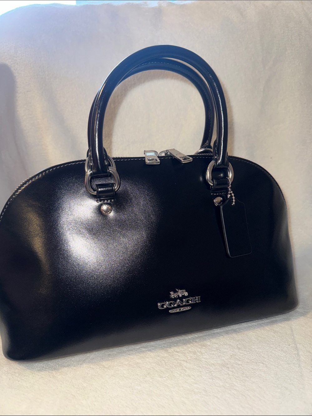 Coach Classic Black Satchel Handbag - Elegant Everyday Style